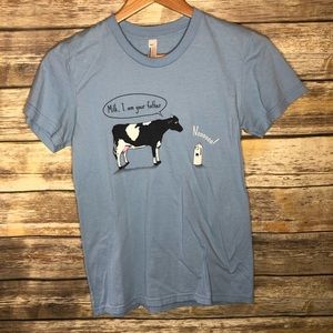 American Apparel Tops - Milk I am your father cow funny silly joke t-shirt American Apparel Tops - Milk I am your father cow funny silly joke t-shirt